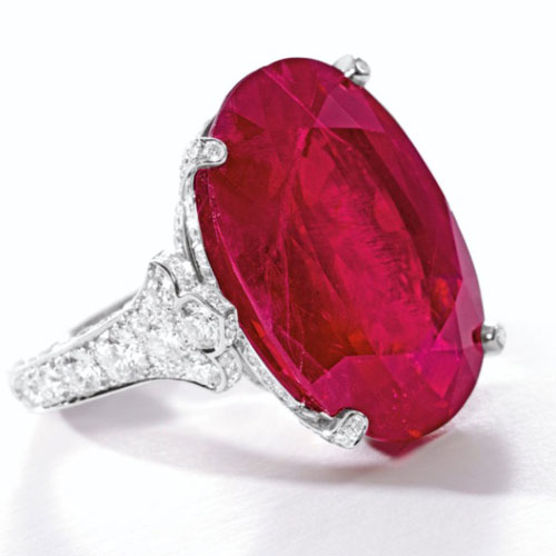 Ruby and Diamond Cartier Ring