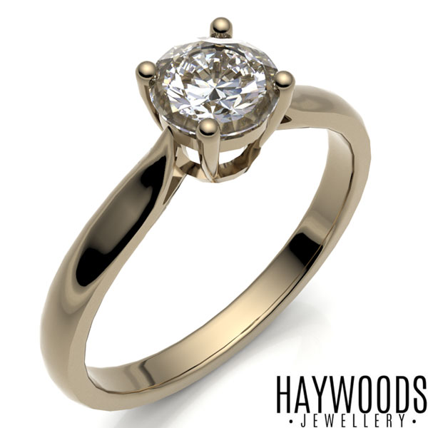 4 Claw Diamond Solitaire Ring