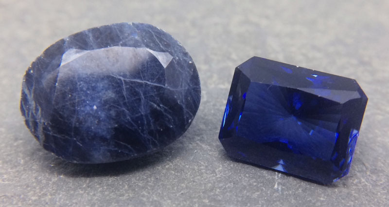 Treated and Synthetic Blue Sapphires